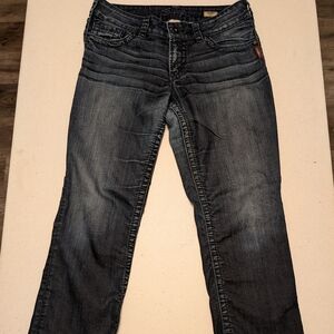 Silver Jeans Dark Wash Capri Women's Jeans